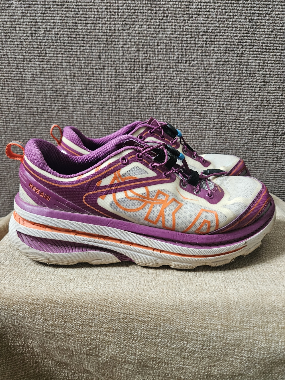 Hoka One One Women’s Purple and Orange Running Shoes